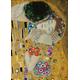 Kunstdruck auf Leinwand. Der Kuss (Detail). Bild von Gustav Klimt