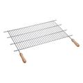 Sauvic 02465-Grillorst mit Holzgriffen, Maßschneidbar von 52 bis 62 cm. x 40 cm.