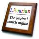 3dRose Bibliothekar das Original Suchmaschine 8 20,3 cm (FT 202958 _ 1), 8 x 8 Fliesen