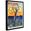 wall-art ARTWall Kunstdruck auf Leinwand Jean de Paleologue 's französischer Vintage Poster Of A Göttin mit Ein Fahrrad c.1898 Galerie verpackt Floater gerahmtes Leinwandbild, 24 x 32