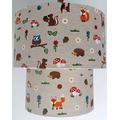 Zwei Etagen Woodland Friends Deckenleuchte Lampenschirm C/W diffusor