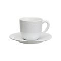 Avet Spain Tassen für Kaffee-Set mit Teller, Steingut 6.8x6.82x6 cm weiß