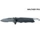 Walther Uni Messer schwarz PRO Klappmesser Rescue Knife, Mehrfarbig M