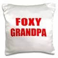 3dRose Foxy Grandpa – Funny rot Text Design für Ein Cooles Hot Großvater – Kissen Fall, 16 von 16 Zoll (PC 202106 _ 1)