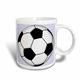 3dRose Fußball Champ-Two Ton rot Tasse, Keramik, Mehrfarbig, 10,2 x 7,62 x 9,52 cm