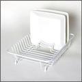 Compact White Dish Drainer by Delfinware