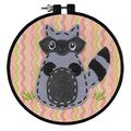 Dimennsions Learn-a-Craft: Little Raccoon, Aida, mehrfarbig, 10,9 x 10,1 x 1 cm