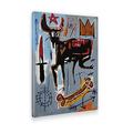 GIALLO BUS - BILD - DRUCK AUF LEINWAND - JEAN MICHEL BASQUIAT - LENDE - 70 x 100 CM