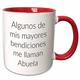 3dRose Me Llaman Abuela-Two Ton Tasse, Keramik, rot, 10,2 x 7,62 x 9,52 cm