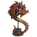 Design Toscano QS93447 Schatten-Hydra Gothik Drachen-Statue, Resin, bunt, 23 x 24 x 38 cm