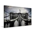 Calvendo Premium Textil-Leinwand 75 x 50 cm Quer-Format Brooklyn Bridge - New York City | Wandbild, HD-Bild auf Keilrahmen, Fertigbild auf Hochwertigem Vlies. Oliver Pinkoss Photostorys Orte Orte