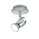 Philips Chestnut Leuchte mit schwenkbaren Strahlern, Nickel 1 x 50 W Bianco