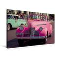 Calvendo Premium Textil-Leinwand 75 cm x 50 cm Quer, Ein Motiv aus Dem Kalender Traumautos Made in USA | Wandbild, Bild auf Keilrahmen, Fertigbild auf Echter Pink Taxi Pink Taxi Mobilitaet Mobilitaet