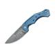 FOX-Knives Desert Fox Damast Taschenmesser, Titan, Blau One Size