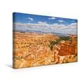 Calvendo Premium Textil-Leinwand 45 cm x 30 cm Quer, Bryce Canyon, Utah | Wandbild, Bild auf Keilrahmen, Fertigbild auf Echter Leinwand, Leinwanddruck Orte Orte