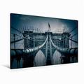 Calvendo Premium Textil-Leinwand 120 cm x 80 cm Quer Brooklyn Bridge | Wandbild, Bild auf Keilrahmen, Fertigbild auf Echter Leinwand, Leinwanddruck Orte Orte