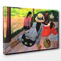 BIG Canvas Print 30 x 20 Inch (76 x 50 cm) Paul Gauguin Three Tahitians - Canvas Wall Art Picture Ready to Hang