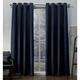 Exclusive Home Curtains Criss Cross Chenille Eyelash-Fenster Vorhang-Paar, Polyester, Navy, 54x84