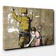 Big Box Art Canvas Print 20 x 14 Inch (50 x 35 cm) Banksy Napalm Graffiti Framed Wall Art Picture Print - Canvas Wall Art Picture Ready to Hang