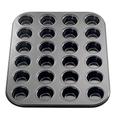 Küchenprofi 810041024 Mini-Muffin-Form 24-er, Metall, schwarz, 40 x 30 x 20 cm