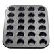 Küchenprofi 810041024 Mini-Muffin-Form 24-er, Metall, schwarz, 40 x 30 x 20 cm