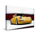 Calvendo Premium Textil-Leinwand 45 cm x 30 cm Quer, Porsche 911/964 | Wandbild, Bild auf Keilrahmen, Fertigbild auf Echter Leinwand, Leinwanddruck: Porsche 911 Illustration Mobilitaet Mobilitaet