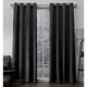 Exclusive Home Curtains Criss Cross Chenille Eyelash-Fenster Vorhang-Paar, Polyester, Black Pearl, 54x96