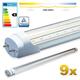 LEDVero 9x SMD LED Röhre 90 cm mit TÜV-Zertifizierung in neutralweiss - Leuchtstoffröhre T8 G13 Tube transparente Abdeckung - 14 W, 1400lm- montagefertig