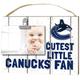 KH Sports Fan 1001101666 25,4 x 20,3 cm Vancouver Canucks Clip It Verwitterte Baby Logo NHL Bilderrahmen