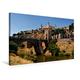 Calvendo Premium Textil-Leinwand 75 cm x 50 cm Quer, Alcázar von Toledo | Wandbild, Bild auf Keilrahmen, Fertigbild auf Echter Leinwand, Leinwanddruck: Vor den Toren Madrids Orte Orte