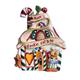 Blue Sky Keramik Mom 's Christmas Cookie Cottage Kerze House, 5,5 x 4,5 x 7.25-inch