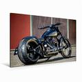 Calvendo Premium Textil-Leinwand 120 cm x 80 cm Quer Harley-Davidson Softail Slim S 300 Fat Ass Kit | Wandbild, Bild auf Keilrahmen, Fertigbild auf Echter Leinwand, Leinwanddruck