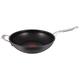 Tefal E21188 Jamie Oliver Premium Aluguss Induction Wave Wokpfanne mit Gegengriff (30 cm) schwarz