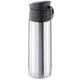 Isosteel VA-9585 Vakuum-Reisebecher, doppelwandiger 18/8 Edelstahl mit Trinkdeckel, 0,45 L, Silber