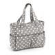 Hobbygift Value Collection: Craft Bag: Matt PVC: Grau Leinen Polka Dot, Baumwolle, Assorted, 12.5 x 39 x 35 cm