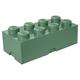 LEGO 4004 Storage Brick 8 Knöpfe, stapelbar Aufbewahrungsbox, 12 l, 151 – Sand Grün, Plastik, Legion Green, 50 x 25 x 18 cm