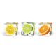 Eurographics Fruits In Cubes 65x90 ESG-Küchenspritzschutz, Glas, Mehrfarbig, 90 x 65 x 0,5 cm