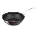 Tefal e7541942 Pfanne Wok/Sofrito Rund Schmortopf, rund, für Wokpfanne/Sofrito, Schwarz, Aluminium, Thermo-Spot, Keramik, Gas, Halogen, Induktion, versiegelte Platte