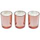 RITZENHOFF 5090003 Aroma Naturals Luxury Duftkerze 3er Set, Glas, Schwarz/Rosa, 5 x 5 x 6 cm, 3 -Einheiten