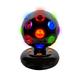 Global Gizmos 12,7 cm Zoll batteriebetrieben drehbar LED Disco Ball. Kunststoff, schwarz