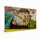 Leinwand EIN Motiv aus dem Kalender Streetart Lissabon 120x80cm, Special-Edition Wandbild, Bild auf Keilrahmen, Fertigbild auf hochwertigem Textil, Leinwanddruck, kein Poster