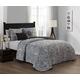 Avondale Manor Fresco 5tlg Quilt Set, grau, King Size