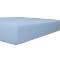 Topper Bezug One Vario-Stretch Spannbetttuch Kneer (200/200 cm, 38 Eisblau)