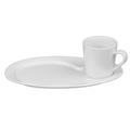 Holst Porzellan KT 005 FA2 Tee/Kaffee-Set Anna 0,24 l mit MP 160, weiß, 27.5 x 17.5 x 9 cm, 6 Einheiten