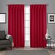 Exclusive Home Satin Zurück in die Fenster Vorhang-Faltenband mit Blackout, Polyester, Chili, 52x84