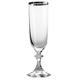 Sèvres Margot Set-Kelch-Glas Champagne, Glas, Platin, 5 x 5 x 20 cm, 2 Stück