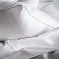 Essix Hochzeit Kissenbezug Baumwolle-Satin Pannacotta/Galet 65 x 65 cm