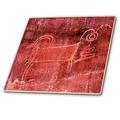 3dRose Native American Fremont petroglyphe of a Sheep, Capitol Reef NP, Torrey Fliesen, 20,3 x 20,3 cm