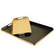 Garcia de Pou Tabletts Mit Henkeln 28X42 cm Schwarz/Gold Karton - 25 Un.