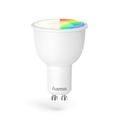 Hama GU10 Wi-Fi LED-Lampe, 4,5W (ohne Hub, dimmbar, gesteuert via Alexa od. App, RGB Farbwechsel, 2,4GHz, 2700K/warmweiß) WLAN Lampe, kompatibel mit Alexa (Echo/Echo Dot/Echo Spot/Echo Plus/Echo Show)